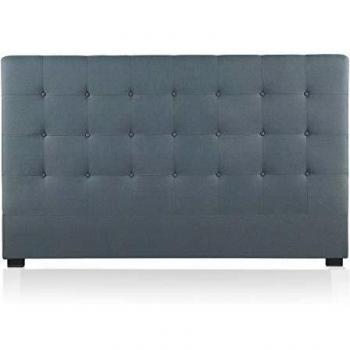 Gris IntenseDéco Tête de Lit Capitonnée 180 cm – Premium