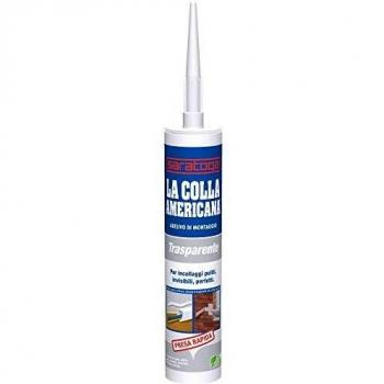 Colla adesiva trasparente americana da 300 g (Saratoga, cartuccia)