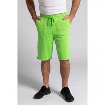 7XL Plus Size Green Sweat Bermuda Shorts for Men, JP1880, Cotton/Polyester