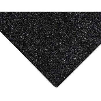 Black Gleam Acrylic Felt Pieces 23x30cm – 10 Unit Bundle