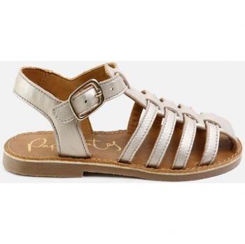 Sandalias romanas de niña en piel con estilo de Tuda Papanatas
