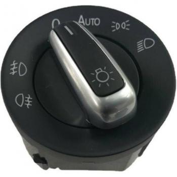 Chrome Headlight Fog Lamp Control Switch for VW Golf Jetta Passat CC 5ND 941 431B