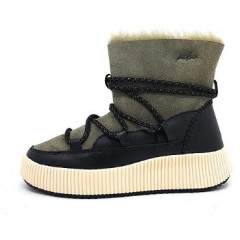 Palpa Damen Outdoor-Winterstiefel Sneaker Mid Grün 7010 Olive/Schwarz Größe 37