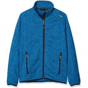 CMP Jungen Jacke Strickfleece Limeade Asphalt 128 – Ganzkörper