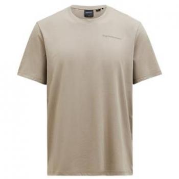 Peak Performance Herren-Explorations-Logoshirt, L, beige