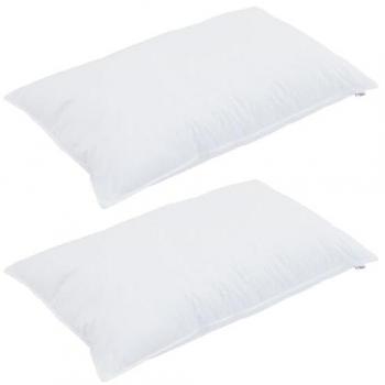 Couette Douillette 3 Pièces Blanc 200x220 cm Microfibre