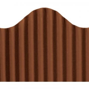 Brown 2‑¼″ Corrugated Border Strip, 50 ft – Top Notch Teacher Product #21011