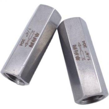 One-Way Check Valve, Stainless Steel 304, Female Thread, 1/8 to 1