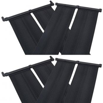 Calentadores solares para piscina 4 piezas 80x310 cm