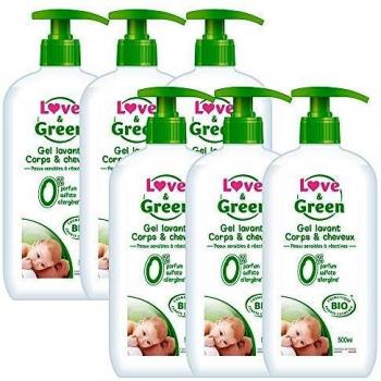 Love & Green 100 % Natürlicher Körper‑ & Haarreiniger 500 ml