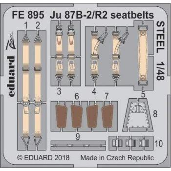 Cinture di sicurezza metalliche Eduard per Ju 87B-2/R2