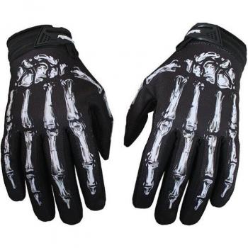 Gants de cyclisme à motif squelette