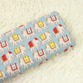Elephant Design Cotton Fabric 110x45cm for Patchwork