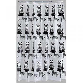 Water Repellent Mildew Resistant Shower Curtain with Soft Luster Finish