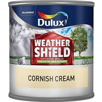 Dulux Weathershield Smooth Masonry Tester 250ml Cornish Cream