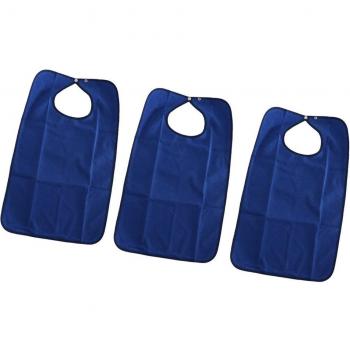 3 X Adult Patient Care Bibs with Catch Apron