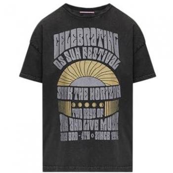 QS Kurzarmshirt im Vintage-Look und Cold Pigment Dye