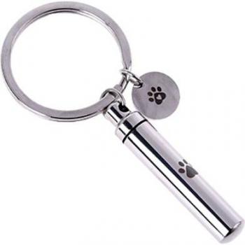 Pet Memorial Ash Urn Keychain