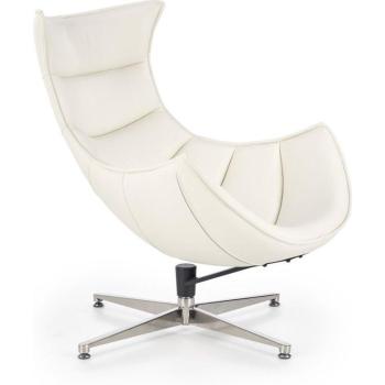 Poltrona Houston 377 in Bianco Eco‑Pelle