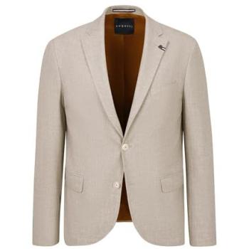 Bugatti Sakko für Herren, beige, Größe 58