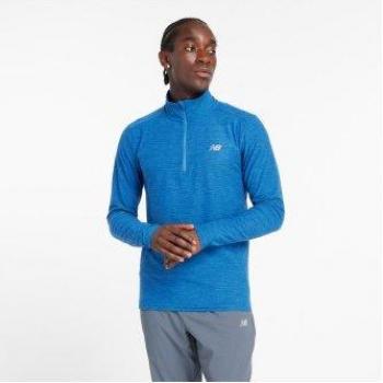 New Balance Herren Funktionsshirt 1/4 Zip Blau XS