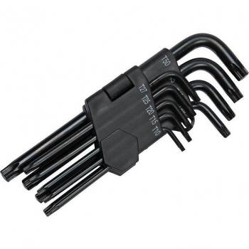BlueSpot 9 Piece Long Arm Ball End TORX Key Set (TX10-TX50)