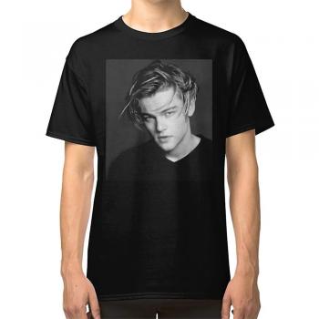 T-shirt S noir RockShark Leonardo DiCaprio