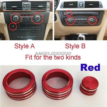 Interior Decoration Knob Cover for BMW 3 Series 2005 E90 E91 E92 E93 (3/4 Buttons)