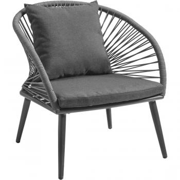 VEGA Alcamo Outdoor Lounge Sessel in Anthrazit – 66x73x82 cm