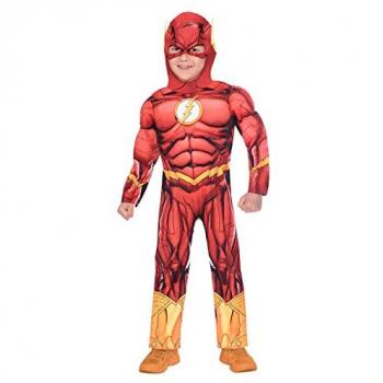 Costume Flash Rosso-Giallo-Oro 6-8 Anni