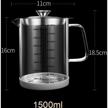 Olla Filtrante de Aceite con Medidor 1.5 L