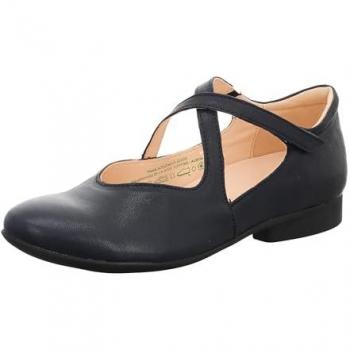 Think! Damen Ballerina Blau Flacher Absatz Wechselfußbett 42,5