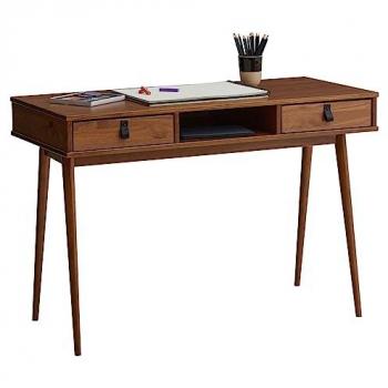 IDIMEX Schreibtisch KIM – Eleganter Massivholztisch für das Home Office, 2 Schubladen