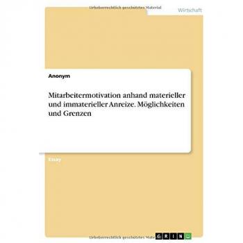 Mitarbeitermotivation anhand materieller und immaterieller Anreize. Möglichkeiten und Grenzen