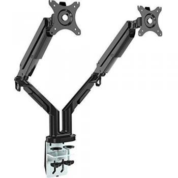 VisionFlex Dual Arm – Matte Black Desk Mount