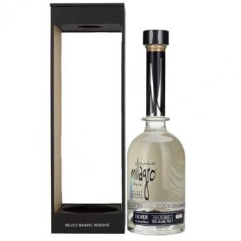 Tequila Milagro Prestige : 100 % Agave, Barrel Select Silver, 0,7 L – Édition Cadeau