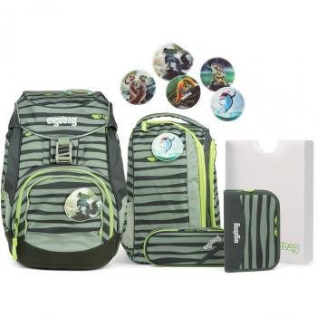 Ergobag 6‑Teil Grundschulpaket – 40 cm Schulrucksack (NinBär 2017/18)
