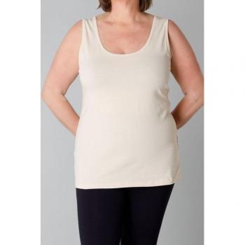 Jersey‑Tanktop BASE LEVEL CURVY, Damen, 94% Baumwolle, 6% Elasthan