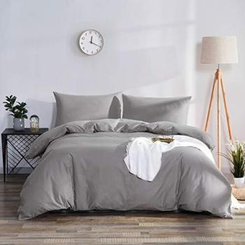 WinterWarm RUIKASI SuperKing Velvet Duvet Cover – Grey