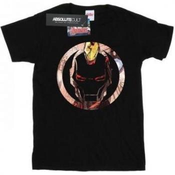 Maglietta Nera Donna Iron Man