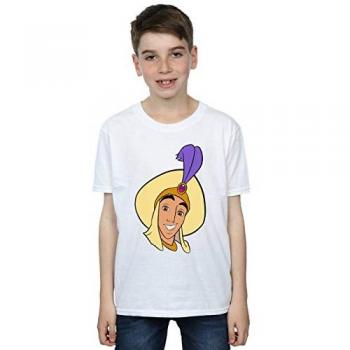 Top Disney Aladdin – Garçon 7-8 ans, blanc