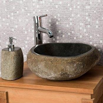 Vasque Ovale en Pierre Naturelle 30 cm