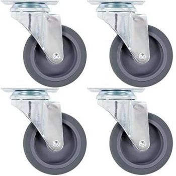 4Pc Swivel Casters, 75 mm, vidaXL
