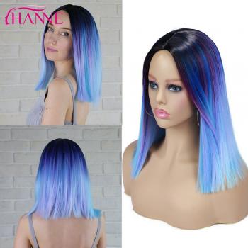 Synthetic Ombre Pink Wig