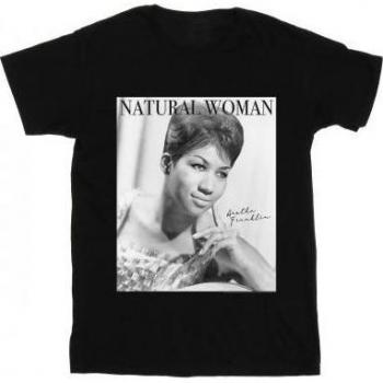 Top donna Aretha Franklin Natural Woman in cotone aderente