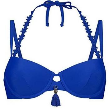 HUNKEMÖLLER Femme Haut de Bikini à Armatures préformé Bleu Amanda Queen D90