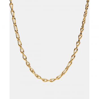 Argento 925 Collier Pandora con Oro 14 Carati