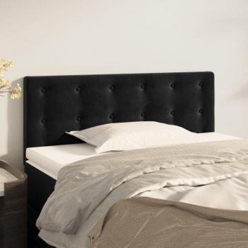 Velluto Testiera Nera 80x5x78