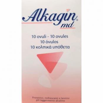 Alkagin MD Ovuli Vaginali Lenitivi Protettivi e Rinfrescanti 10 Pezzi