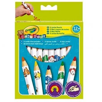 8 maxi crayons de couleurs